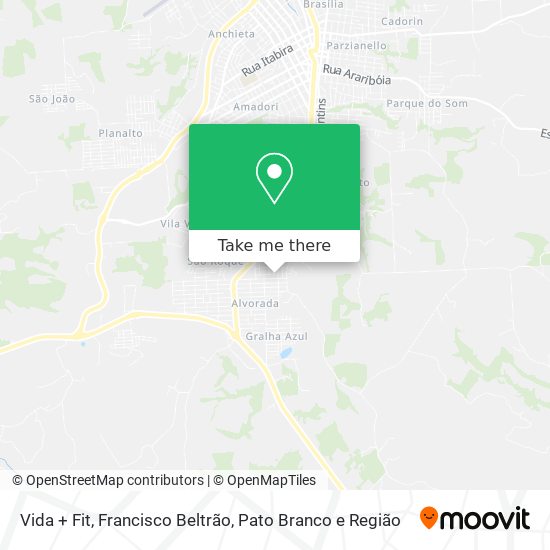 Vida + Fit map