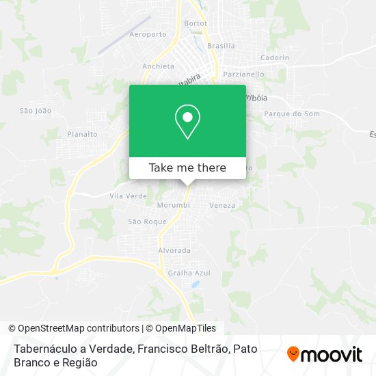 Tabernáculo a Verdade map