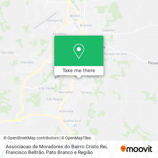 Associacao de Moradores do Bairro Cristo Rei map