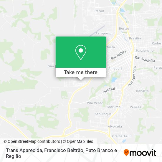 Trans Aparecida map