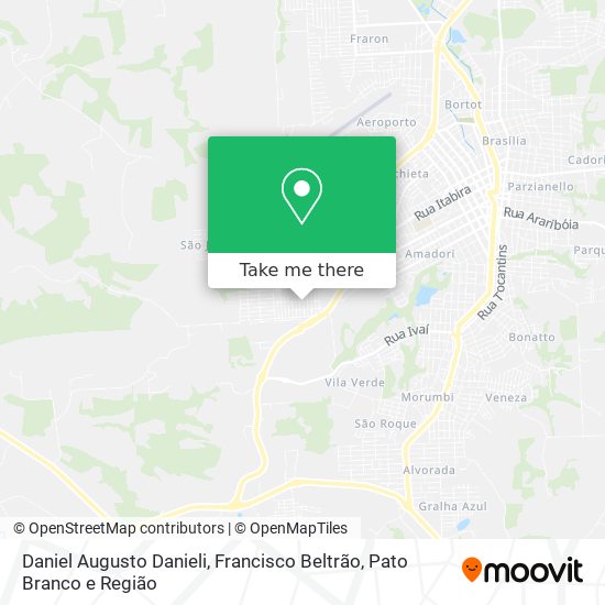 Daniel Augusto Danieli map
