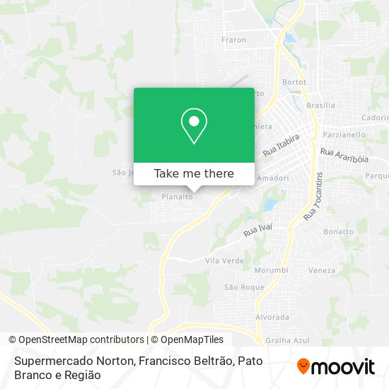 Supermercado Norton map