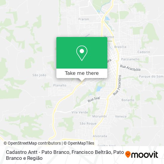 Cadastro Antt - Pato Branco map
