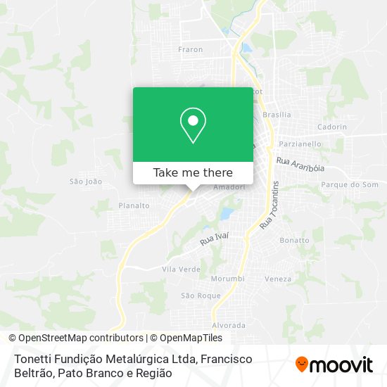 Tonetti Fundição Metalúrgica Ltda map