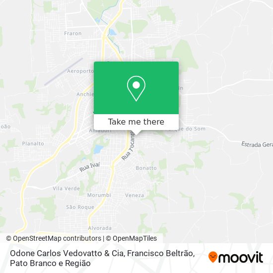 Odone Carlos Vedovatto & Cia map