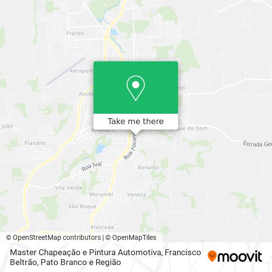 Master Chapeação e Pintura Automotiva map
