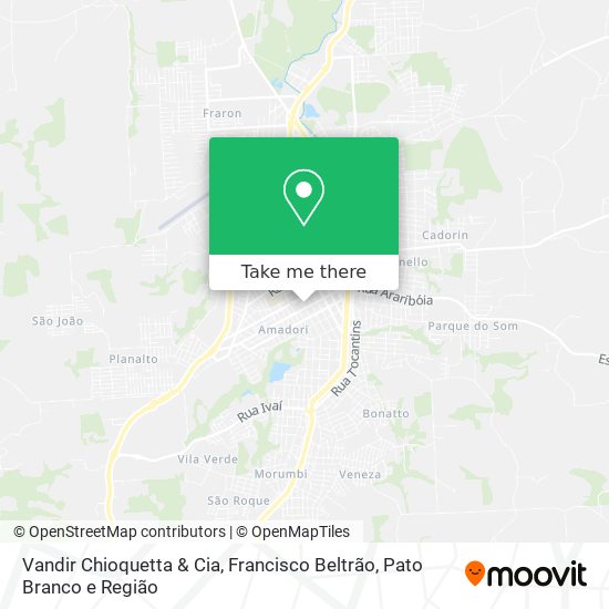 Vandir Chioquetta & Cia map