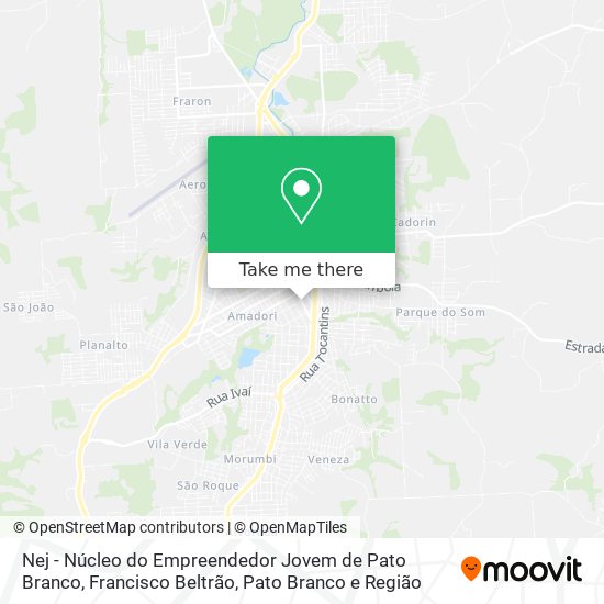 Nej - Núcleo do Empreendedor Jovem de Pato Branco map