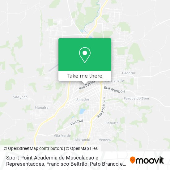 Sport Point Academia de Musculacao e Representacoes map