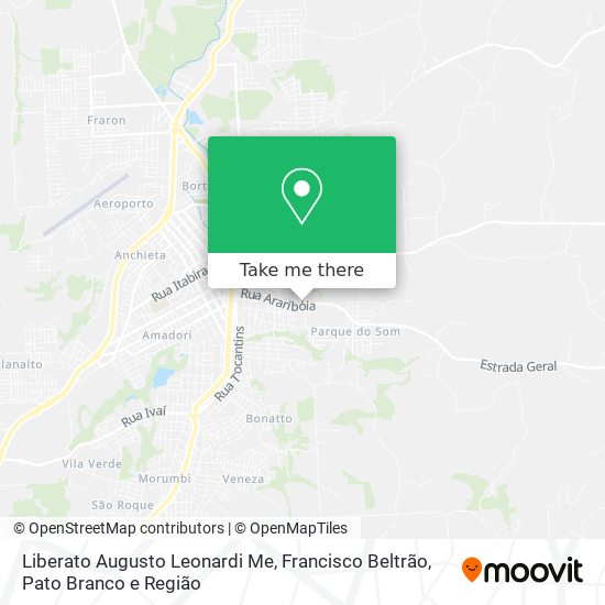 Liberato Augusto Leonardi Me map