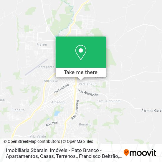 Imobiliária Sbaraini Imóveis - Pato Branco - Apartamentos, Casas, Terrenos. map