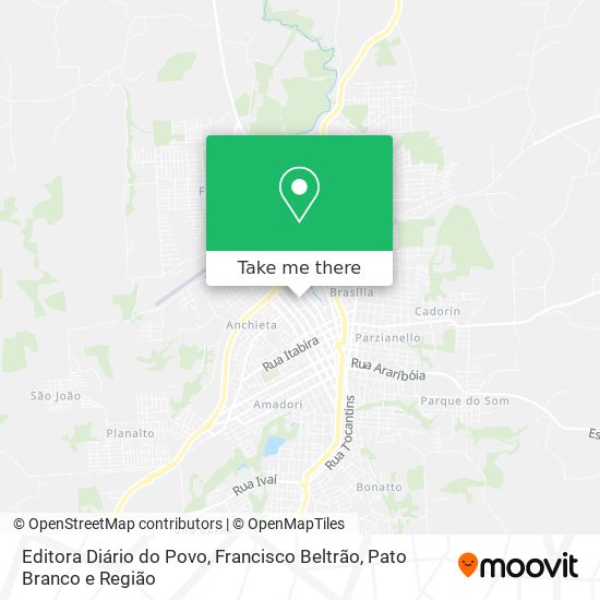 Editora Diário do Povo map