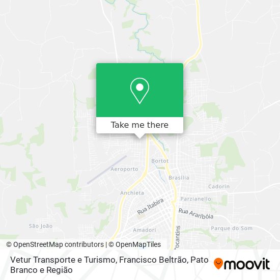 Vetur Transporte e Turismo map