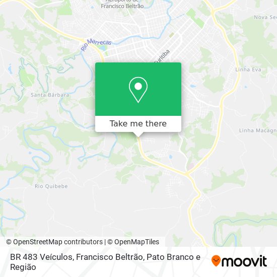 BR 483 Veículos map