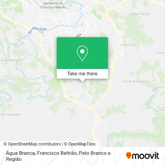 Água Branca map