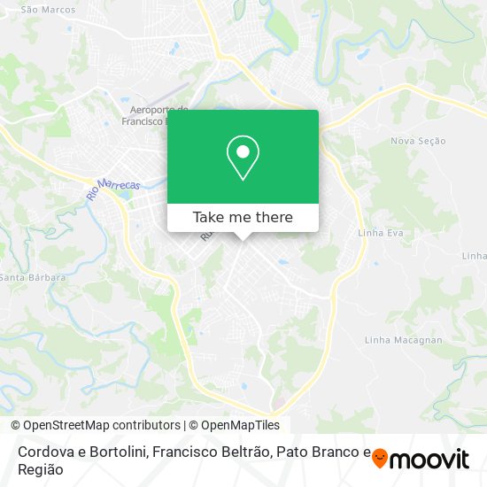 Cordova e Bortolini map