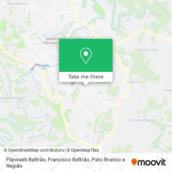 Flipwash Beltrão map