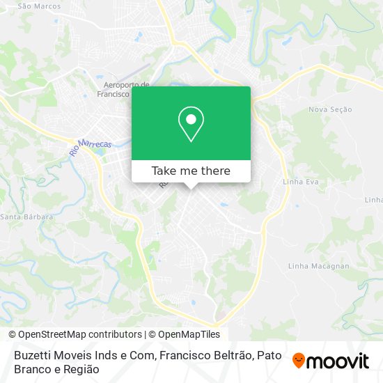 Buzetti Moveis Inds e Com map