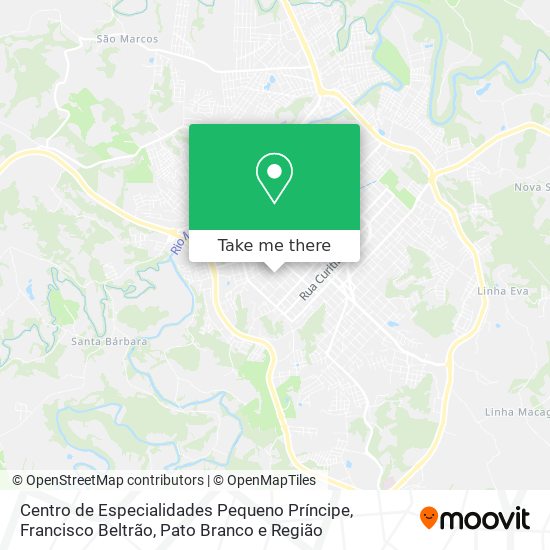 Centro de Especialidades Pequeno Príncipe map