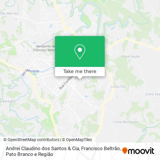 Andrei Claudino dos Santos & Cia map