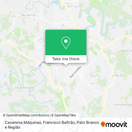 Casanova Máquinas map