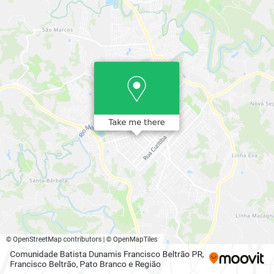 Comunidade Batista Dunamis Francisco Beltrão PR map