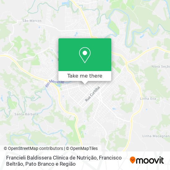 Francieli Baldissera Clínica de Nutrição map