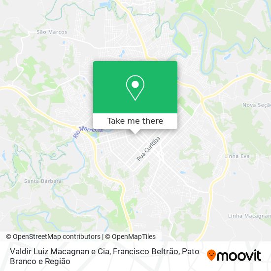 Valdir Luiz Macagnan e Cia map