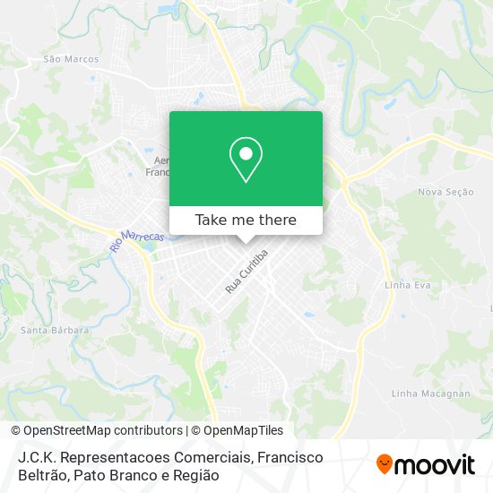 J.C.K. Representacoes Comerciais map