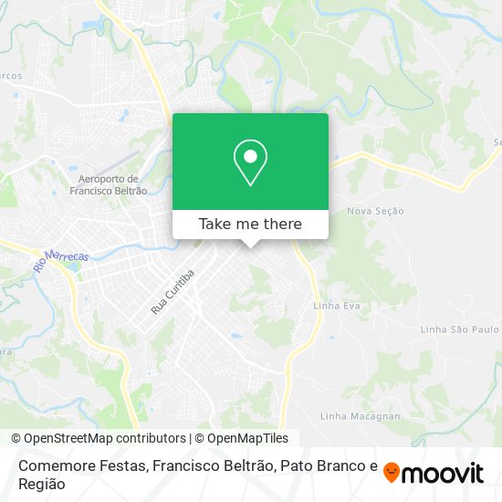 Comemore Festas map