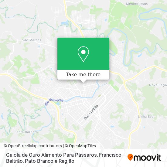 Gaiola de Ouro Alimento Para Pássaros map