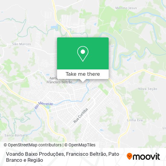 Voando Baixo Produções map