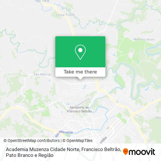 Academia Muzenza Cidade Norte map