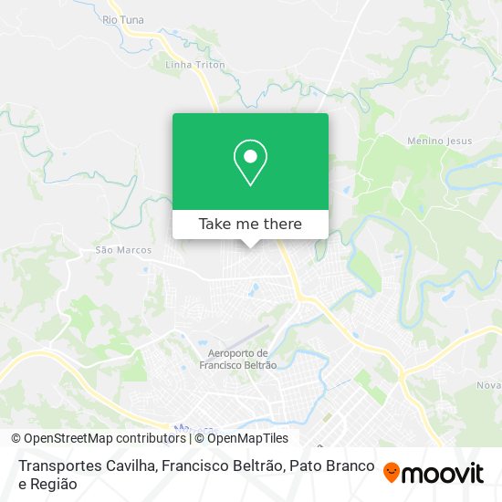 Transportes Cavilha map