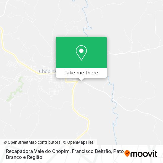 Recapadora Vale do Chopim map