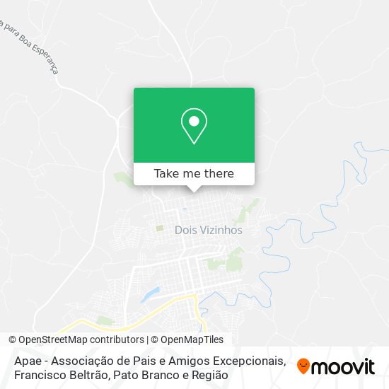 Apae - Associação de Pais e Amigos Excepcionais map