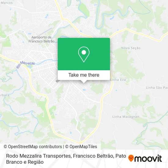 Rodo Mezzalira Transportes map