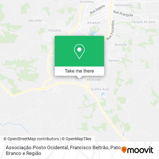 Associação Posto Ocidental map