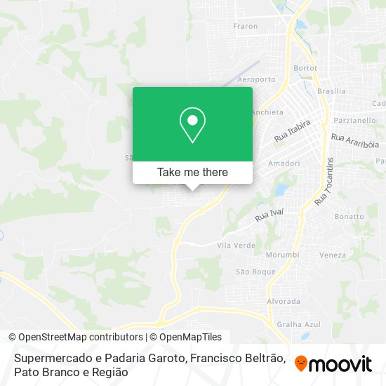 Supermercado e Padaria Garoto map