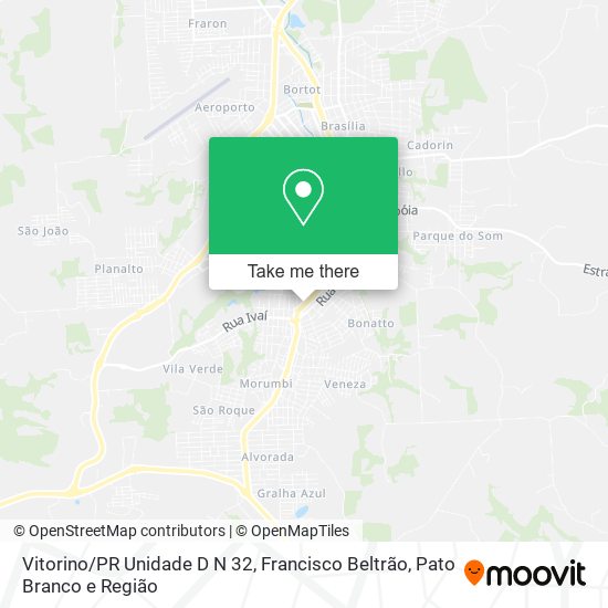 Mapa Vitorino/PR Unidade D N 32