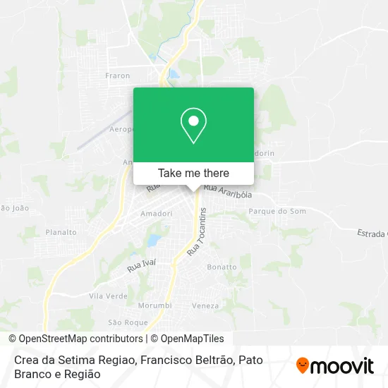 Crea da Setima Regiao map