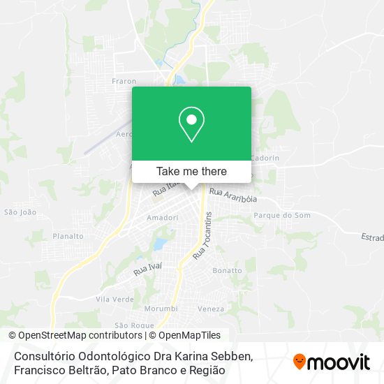 Consultório Odontológico Dra Karina Sebben map