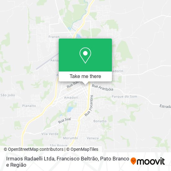 Mapa Irmaos Radaelli Ltda