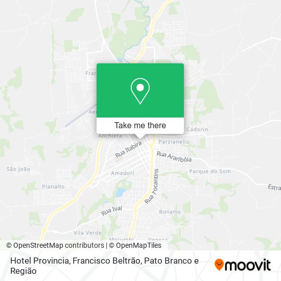 Hotel Provincia map