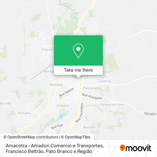 Amacotra - Amadori Comercio e Transportes map