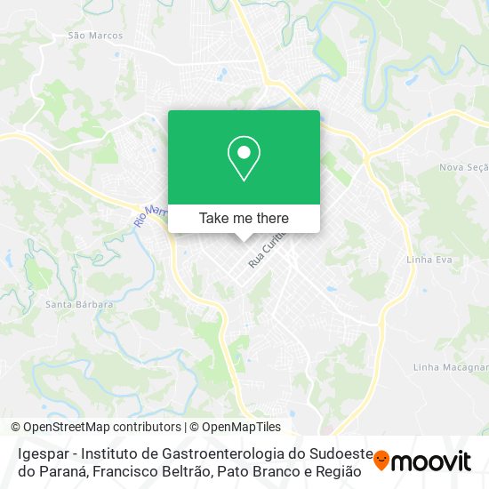 Igespar - Instituto de Gastroenterologia do Sudoeste do Paraná map