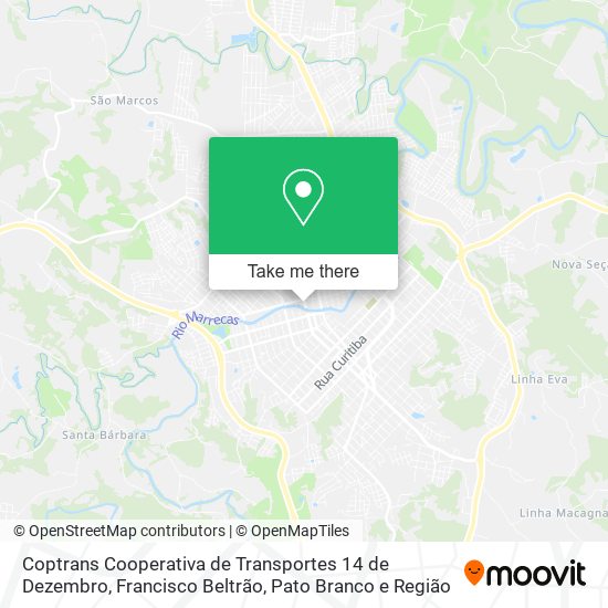 Coptrans Cooperativa de Transportes 14 de Dezembro map