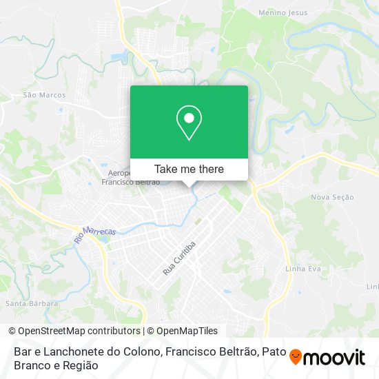 Bar e Lanchonete do Colono map