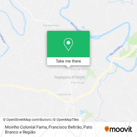 Moinho Colonial Fama map