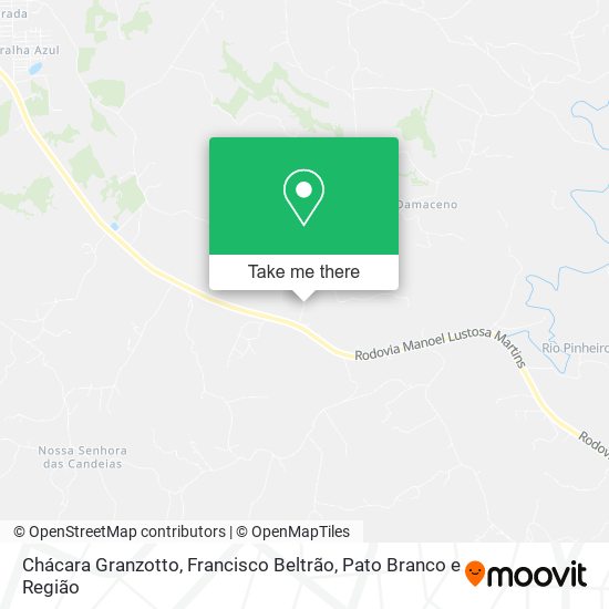 Chácara Granzotto map